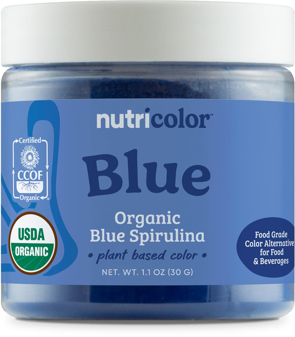 Nutricost Nutricolor azul envase frontal mostrando etiqueta clara y tamaño