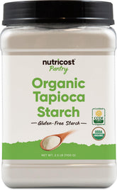 Nutricost almidón de tapioca presentación frontal y claridad del envase