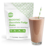 Nutrisystem ProSync chocolate vista frontal del envase y diseño atractivo