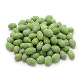 NUTS U.S. bolsa frontal wasabi mostrando empaquetado resellable y frescura
