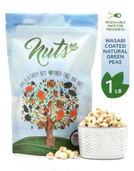 NUTS U.S. close-up del recubrimiento wasabi que resalta sabor picante