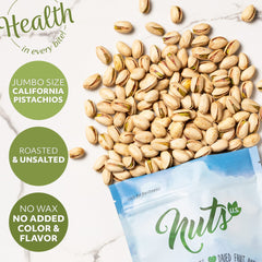 NUTS U.S. comparación de tamaño de la bolsa 3 lb junto a mano