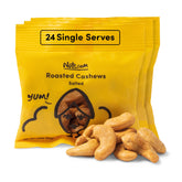 Nuts.com empaque frontal mostrando anacardos listos para llevar