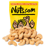 Nuts.com paquete frontal de anacardos resellable, frescura prolongada