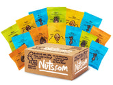 Nuts.com caja de regalo vista frontal con surtido surtido para ocasión festiva