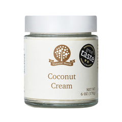 Nutural World frasco frontal mostrando crema pura de coco y sabor premiado