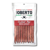 Oberto empaque frontal con salchichas cocktail, práctico y compartible
