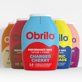 Obrilo pack frontal cinco botellas muestra practicidad y sabor