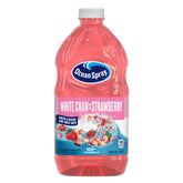 Ocean Spray botella al frente mostrando etiqueta y volumen, apelando a la confianza