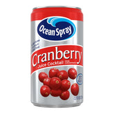 Ocean Spray lata frontal mostrando diseño y conveniencia de porción