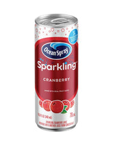 Ocean Spray lata frontal mostrando diseño y refresco burbujeante