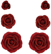 O'CREME rosa roja frontal mostrando color vibrante y acabado realista