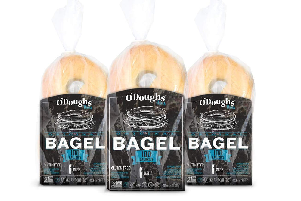 O'Doughs bagel en paquete original mostrando presentación y conveniencia