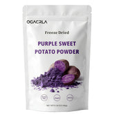 OGACRLA paquete frontal mostrando polvo morado, color natural para repostería