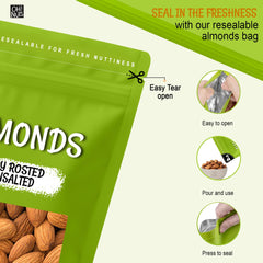 Bol lleno de almendras Oh! Nuts listo para picar y añadir proteína a recetas