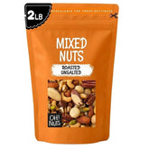 Oh! Nuts frente del empaque mostrando bolsa resellable y diseño