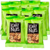 Oh! Nuts empaque frontal con paquetes individuales listos para llevar y fácil almacenaje