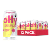 oHy lata frontal fresa limón mostrando diseño y marca, hidratación orgánica