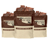 Oklahoma Jerky Company paquete frontal mostrando jerky hickory y valor nutritivo