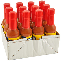 OLD BAY frente de la botella mostrando etiqueta y tamaño práctico