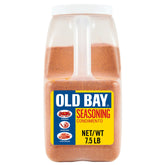 OLD BAY envase frontal 7,5 lb mostrando la marca y uso profesional