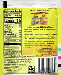 Old El Paso sazonando carne en sartén para tacos con cocción rápida
