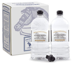 Old Limestone frente del envase mostrando botellas y origen kentucky, calidad para mezclar