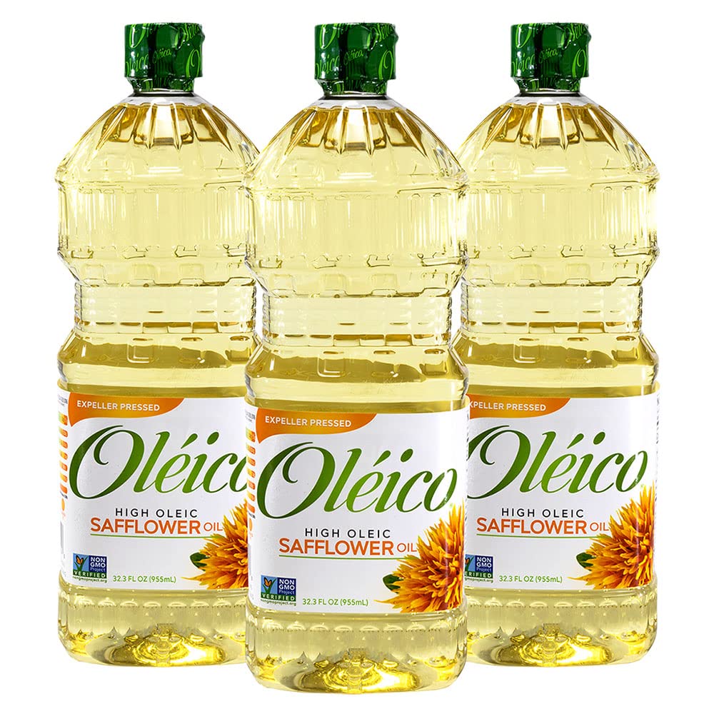 Oleico frente de la botella mostrando volumen y diseño, práctico para almacenamiento
