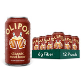OLIPOP lata frontal mostrando diseño y conveniencia para almacenar