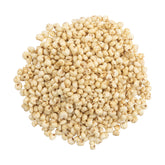 OliveNation paquete frontal de mijo inflado mostrando etiqueta y beneficio nutritivo