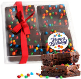OMCookie caja frontal lista para regalar, presenta brownies y resulta práctica