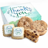 OMCookie canasta frontal con galletas Chocolate Chip y de azúcar, presentación lista para regalar