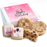 OMCookie canasta frontal mostrando galletas variadas y presentación lista para regalar