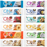 One Protein Bar empaque frontal mostrando variedad y conveniencia