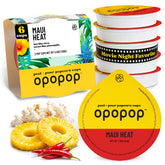 OPOPOP Maui Heat frente del paquete mostrando seis tazas y diseño atractivo