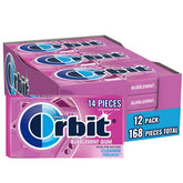Orbit paquete frontal mostrando 12 packs y beneficio aliento fresco