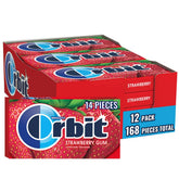 Orbit empaque frontal mostrando 12 paquetes, conveniencia y frescura