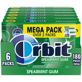 Orbit empaque frontal mostrando 6 mega packs y beneficio frescura