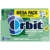 Orbit Sweet Mint frontal del paquete mostrando marca y frescura inmediata