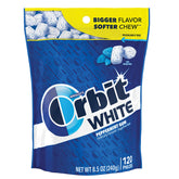 ORBIT White bolsa frontal mostrando 120 piezas y conveniencia