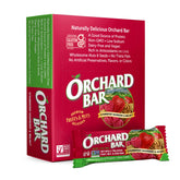 Orchard Bar frente del empaque mostrando variedad y marca, práctico para llevar