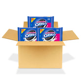 OREO Double Stuf paquete frontal mostrando tres unidades y conveniencia