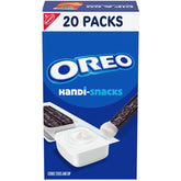 OREO frente de caja mostrando 20 paquetes para llevar