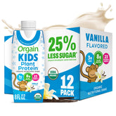 Orgain batido vainilla frontal mostrando envase práctico y nutritivo