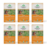 ORGANIC INDIA empaque frontal mostrando 18 bolsitas y diseño claro para compra informada