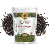 Organic Way envase frontal de pimienta negra entera, conserva frescura