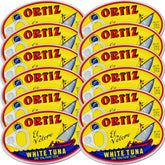 Ortiz lata frontal mostrando diseño y calidad del envase