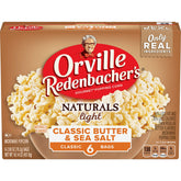 Orville Redenbacher’s frente del empaque mostrando seis cajas y beneficio de conveniencia