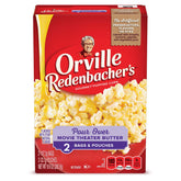 Orville Redenbacher’s frente del empaque mostrando cajas y marca