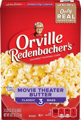 Orville Redenbacher's frente del multipack mostrando cantidad y beneficio práctico